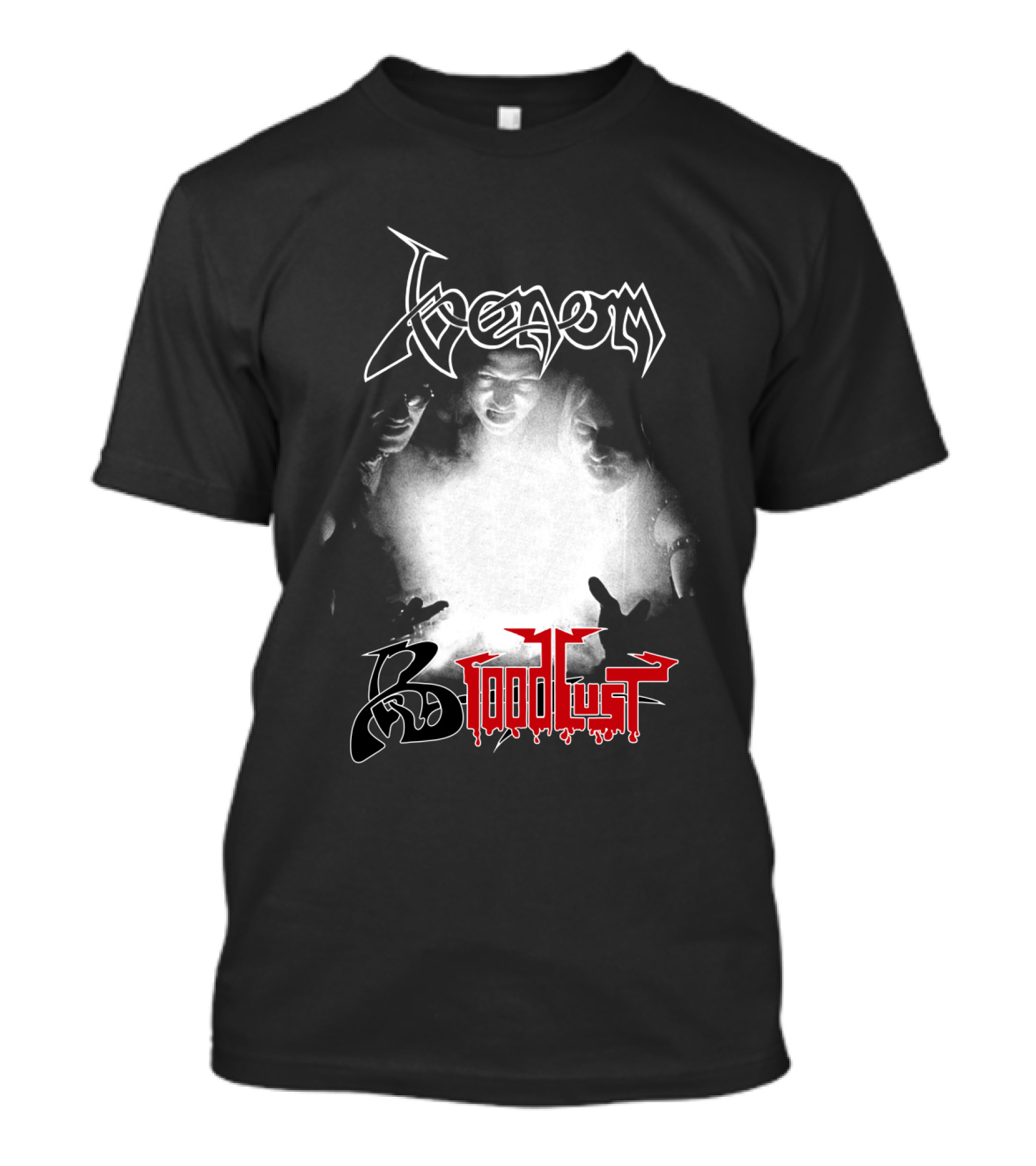 Venom 06 Bloodlust Band Logo Monochrome Trio T-Shirt