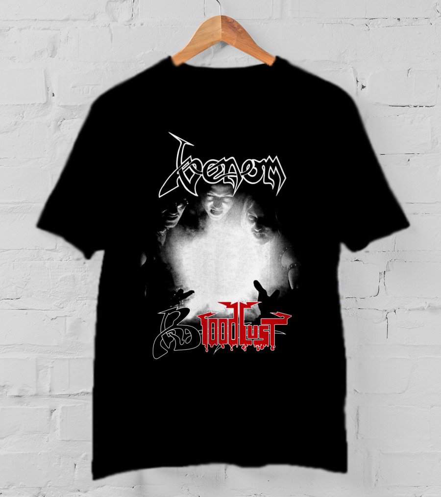 Venom 06 Bloodlust Band Logo Monochrome Trio T-Shirt