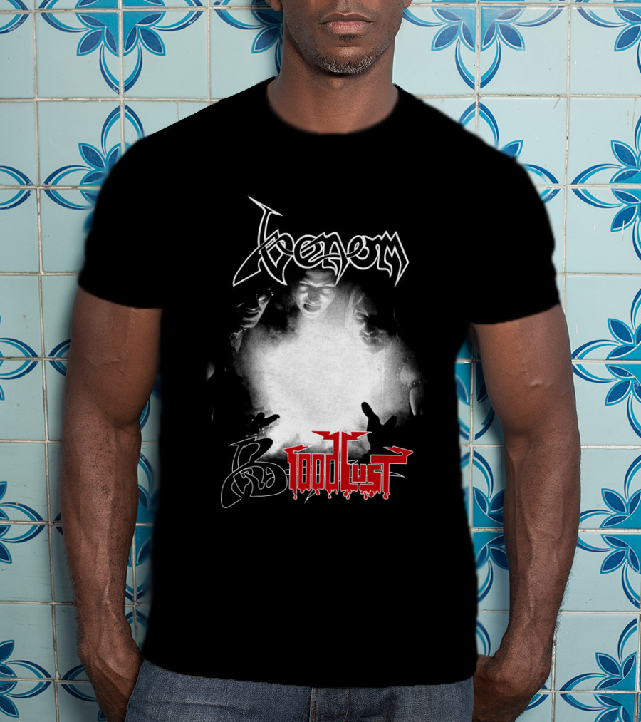 Venom 06 Bloodlust Band Logo Monochrome Trio T-Shirt