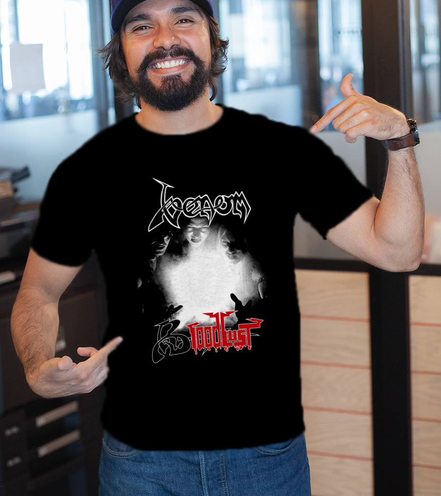 Venom 06 Bloodlust Band Logo Monochrome Trio T-Shirt