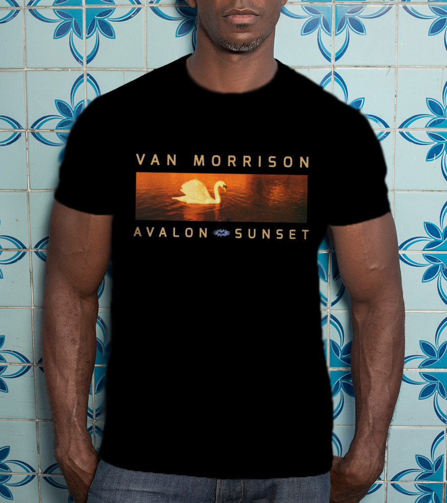 VAN MORRISON AVALON SUNSET Swan Scene T-Shirt
