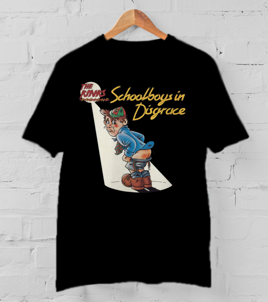 The Kinks Schoolboys In Disgrace Mischievous Cartoon T-Shirt