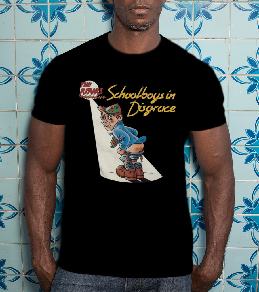 The Kinks Schoolboys In Disgrace Mischievous Cartoon T-Shirt