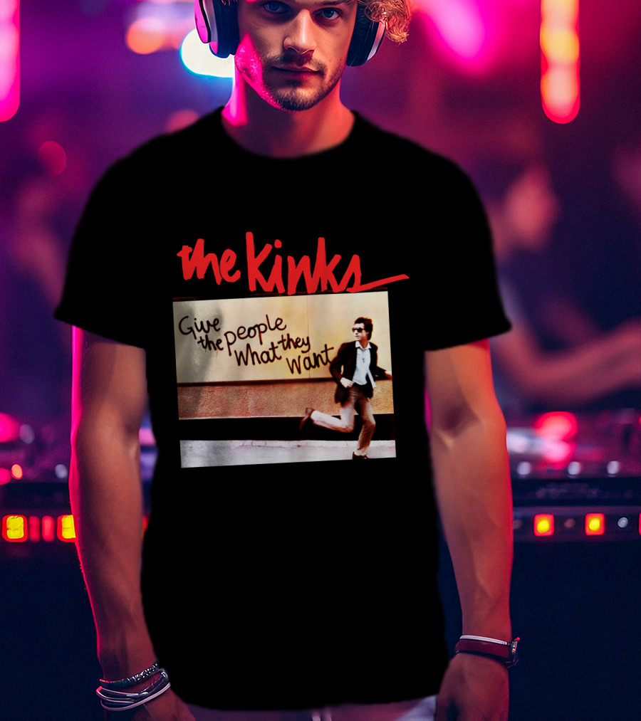 The Kinks Give The People What They Want Running Man Image T-Shirt