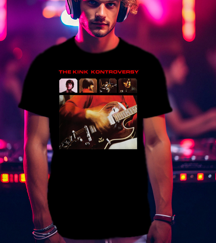The Kink Kontroversy Album Cover Guitar Photography T-Shirt