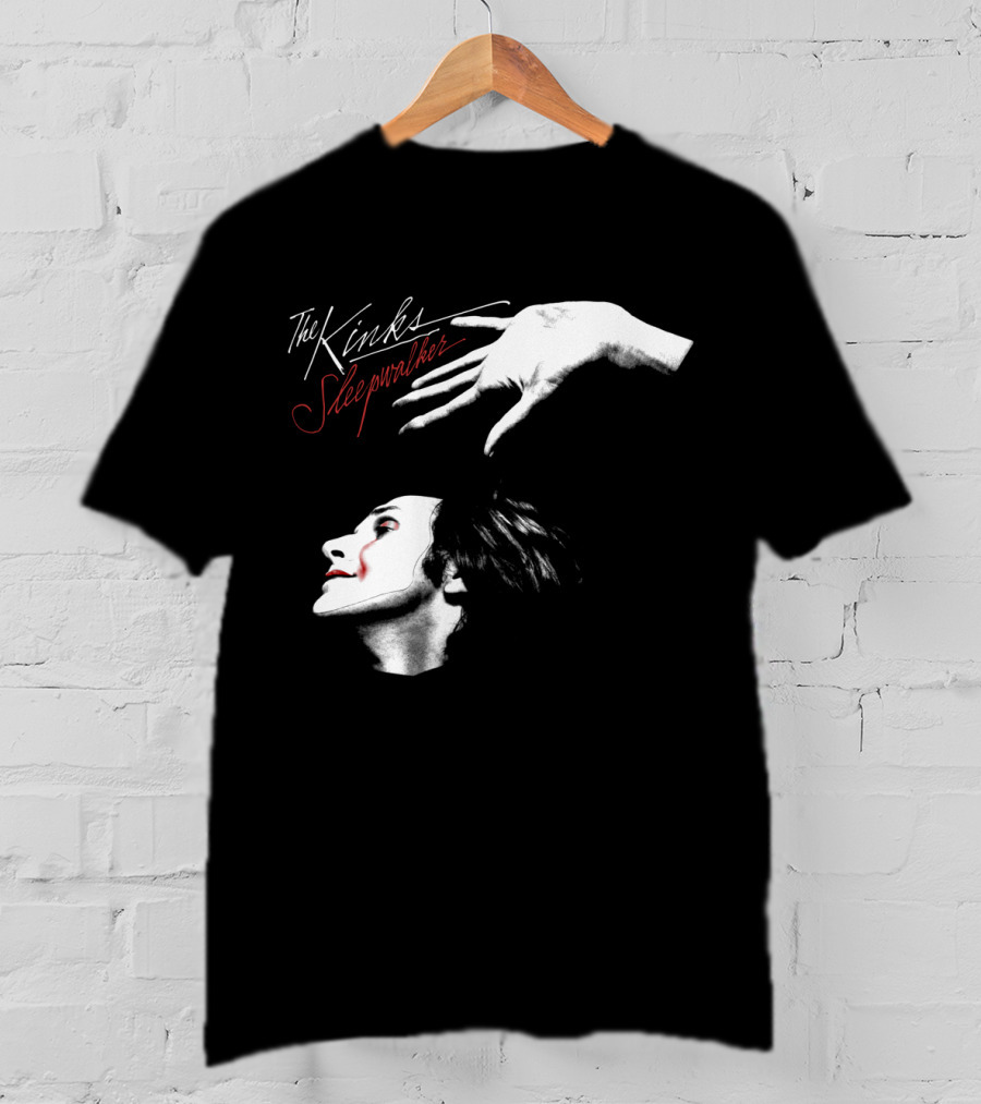 The Kinks Sleepwalker Vintage Album Cover Image T-Shirt