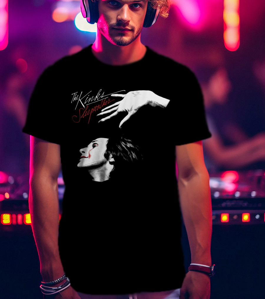 The Kinks Sleepwalker Vintage Album Cover Image T-Shirt