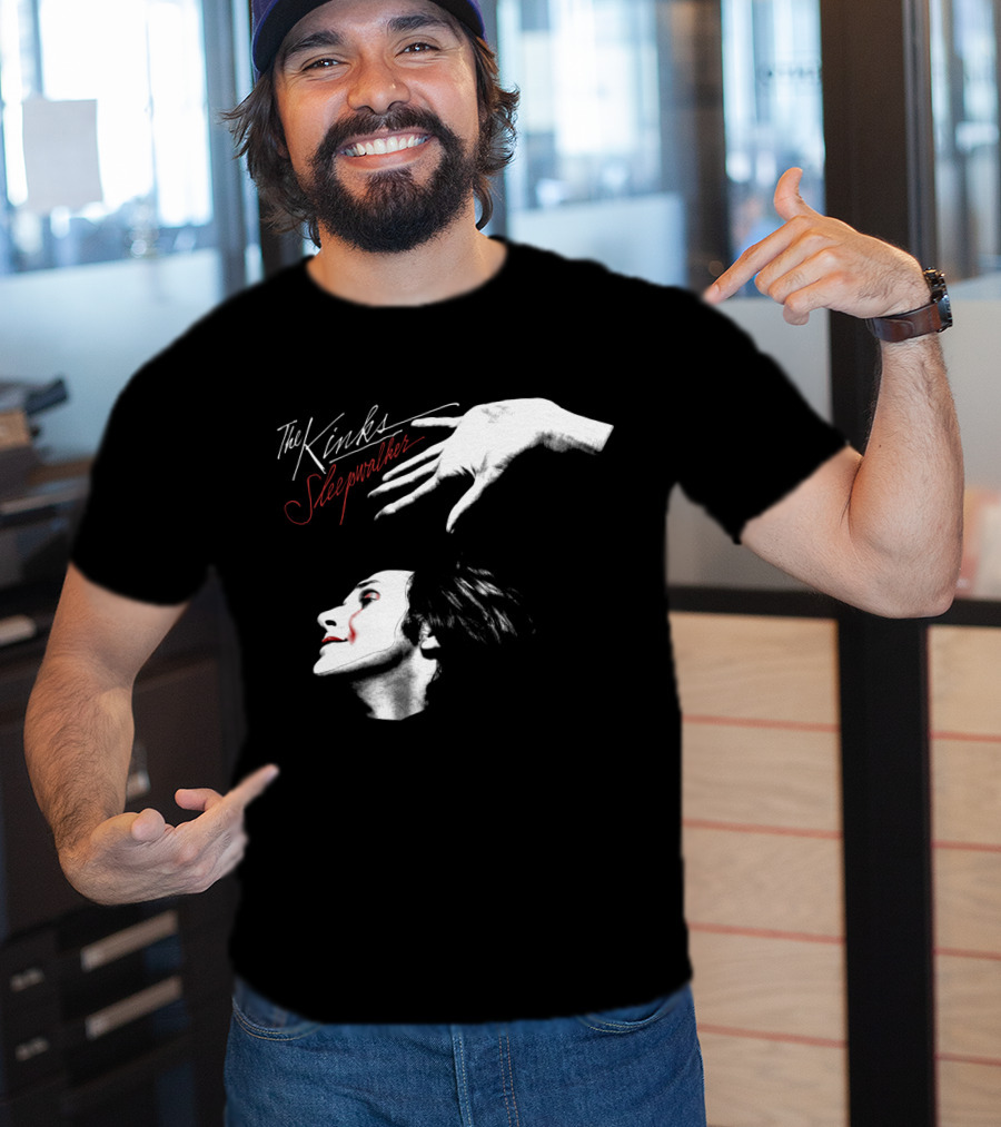 The Kinks Sleepwalker Vintage Album Cover Image T-Shirt