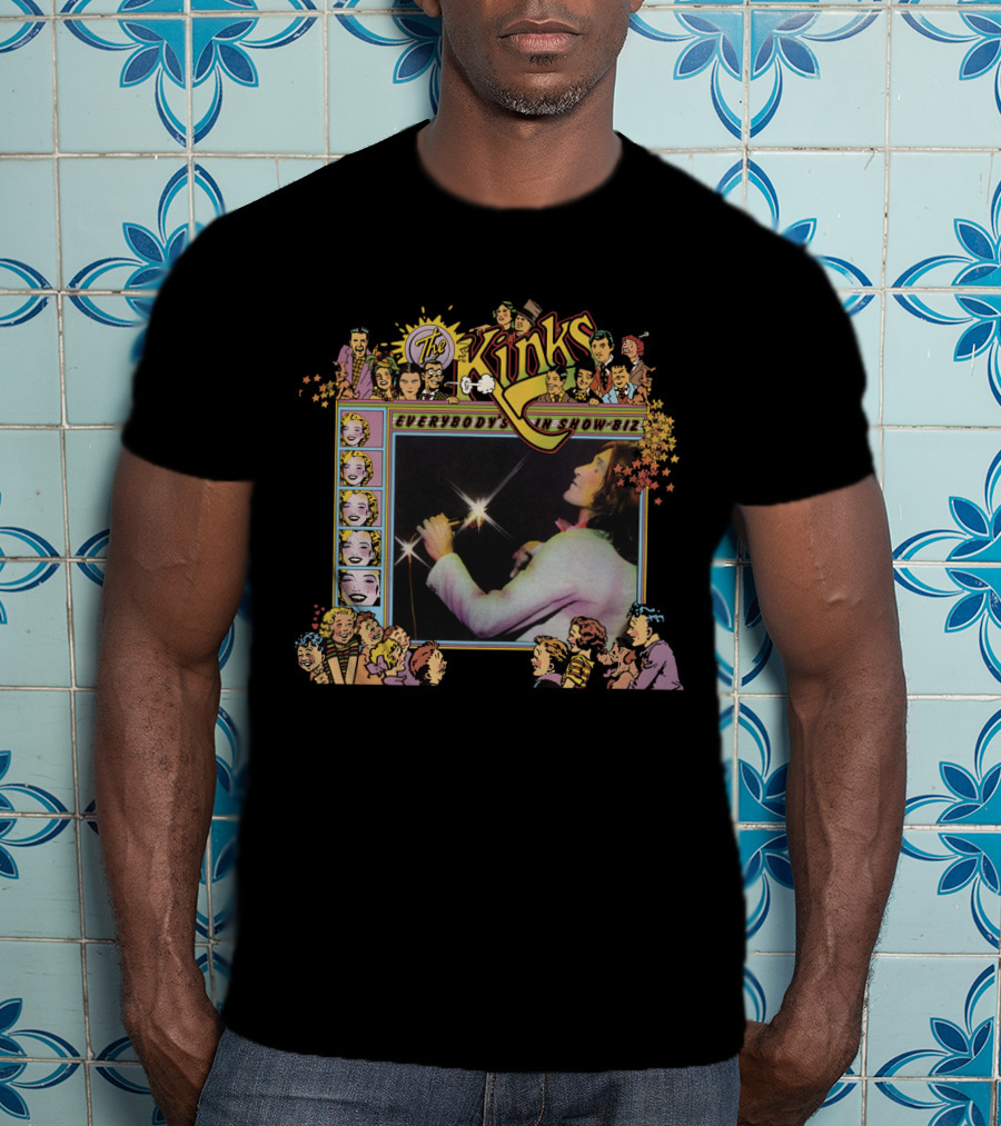 The Kinks Everybody's In Show-Biz Vintage Graphic With Cartoon Characters T-Shirt