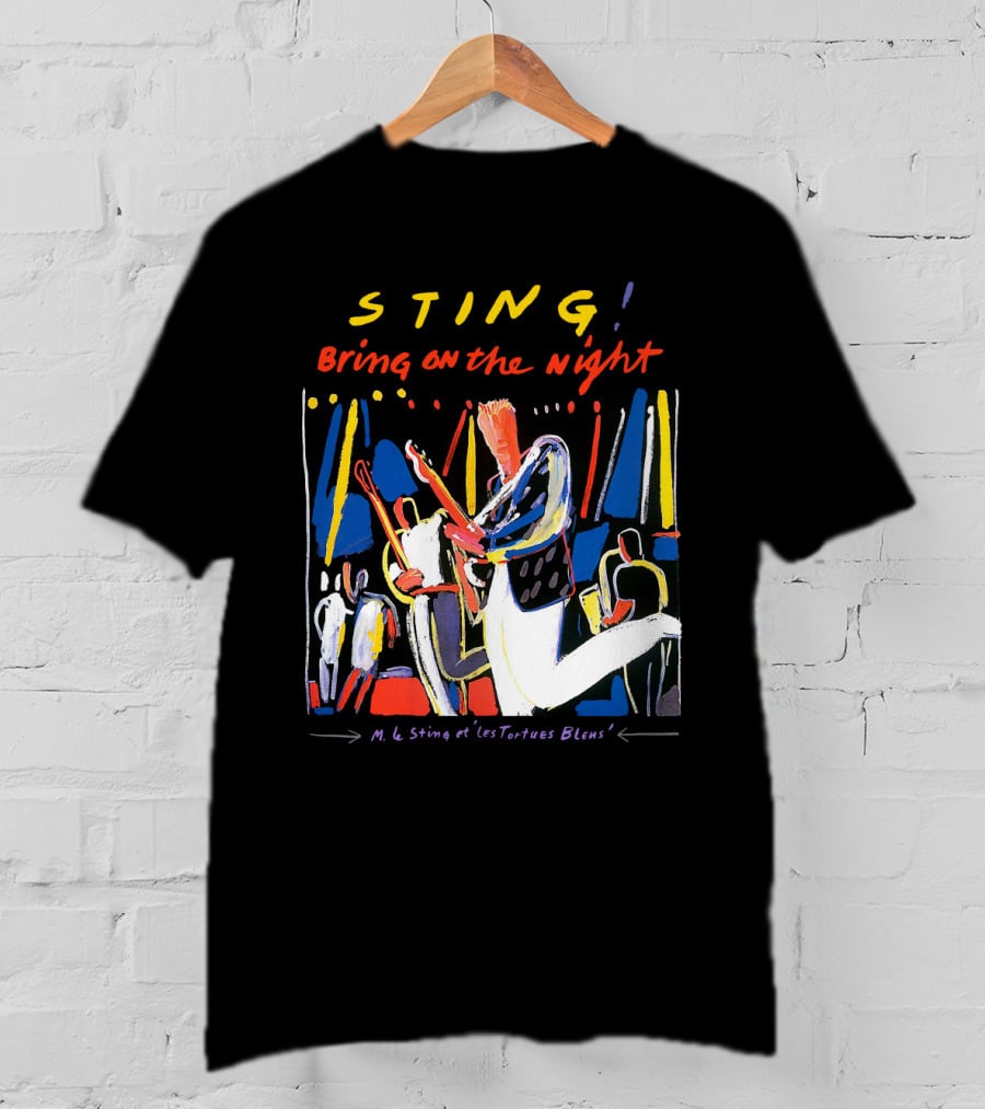 STING Bring On The Night M. Le Sting Et Les Tortues Bleus T-Shirt