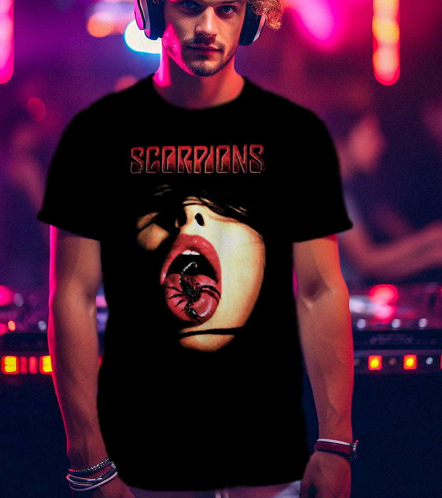 SCORPIONS Face And Mouth With Scorpion T-Shirt