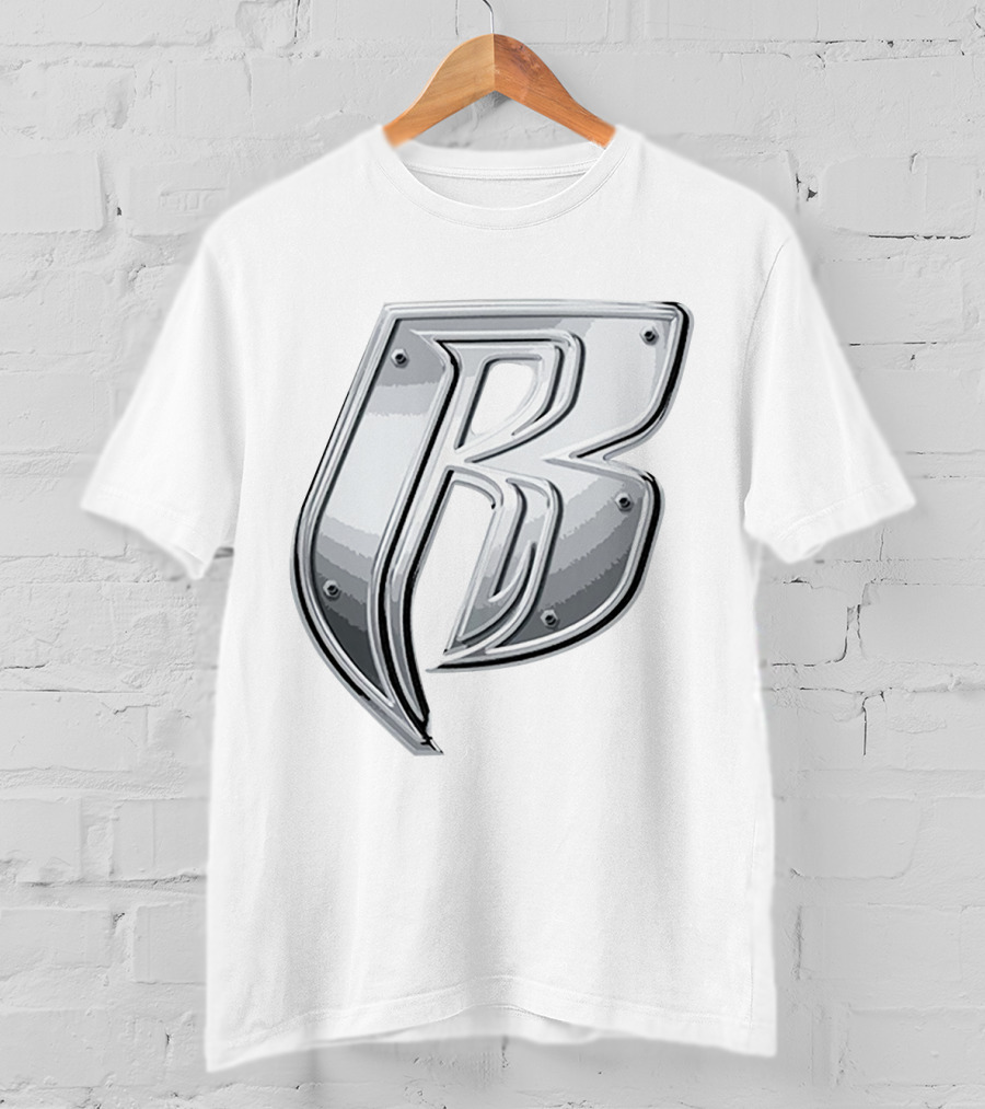 'RRD Chrome Metallic Letter B Logo' T-Shirt
