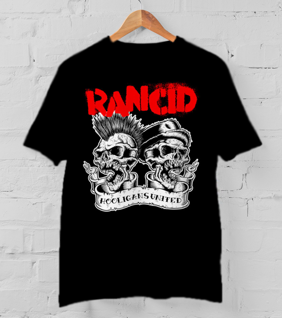 Rancid Hooligans United Skulls Rcd T-Shirt