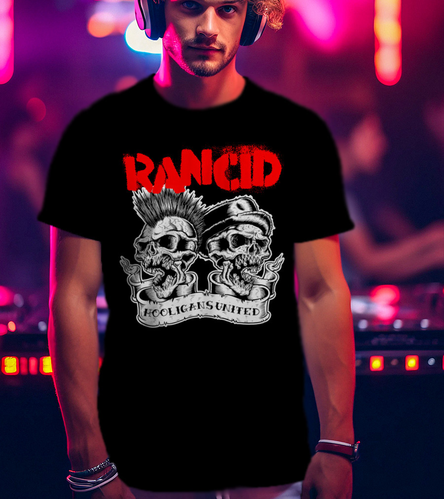 Rancid Hooligans United Skulls Rcd T-Shirt