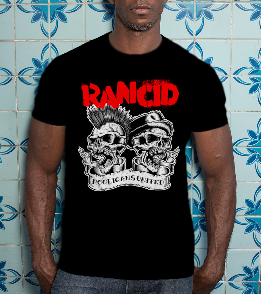 Rancid Hooligans United Skulls Rcd T-Shirt