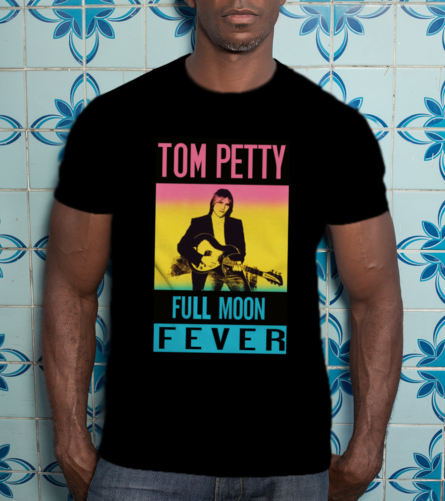 Tom Petty Full Moon Fever Retro Music Poster Tpt 07 Multicolor T-Shirt
