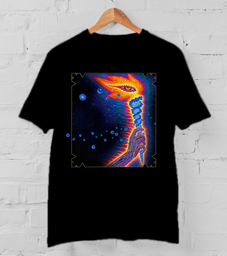 Psychedelic Visionary Art With Vibrant Cosmic T-Shirt