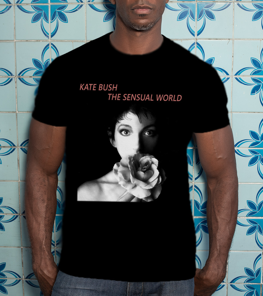 Kate Bush The Sensual World Iconic Album Cover Rose T-Shirt