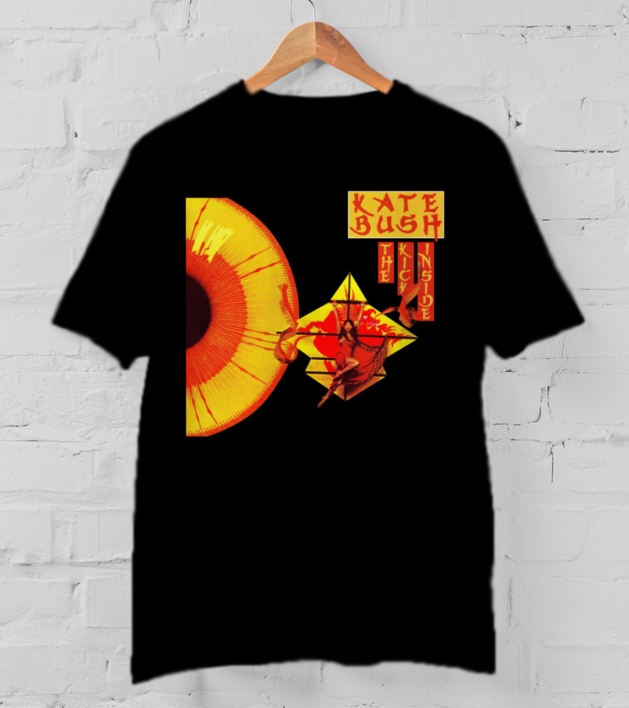 Kate Bush The Kick Inside Eye Sunburst Dance Red And Yellow T-Shirt