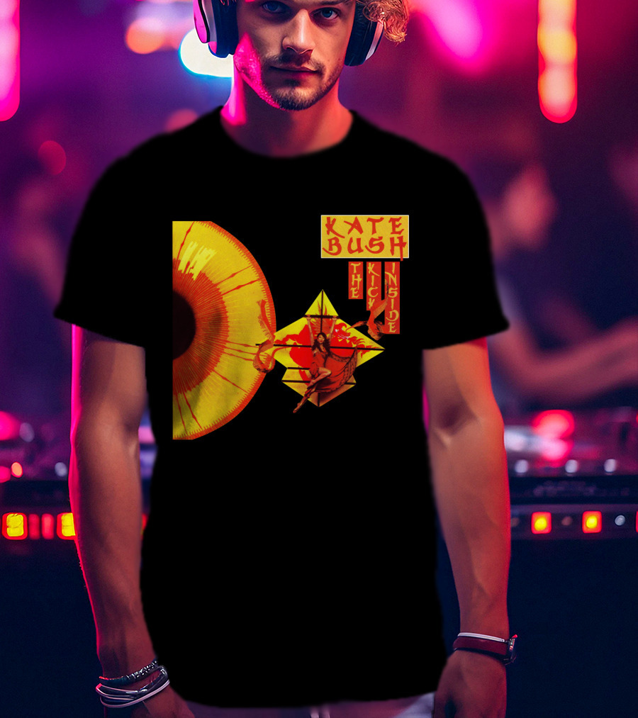 Kate Bush The Kick Inside Eye Sunburst Dance Red And Yellow T-Shirt