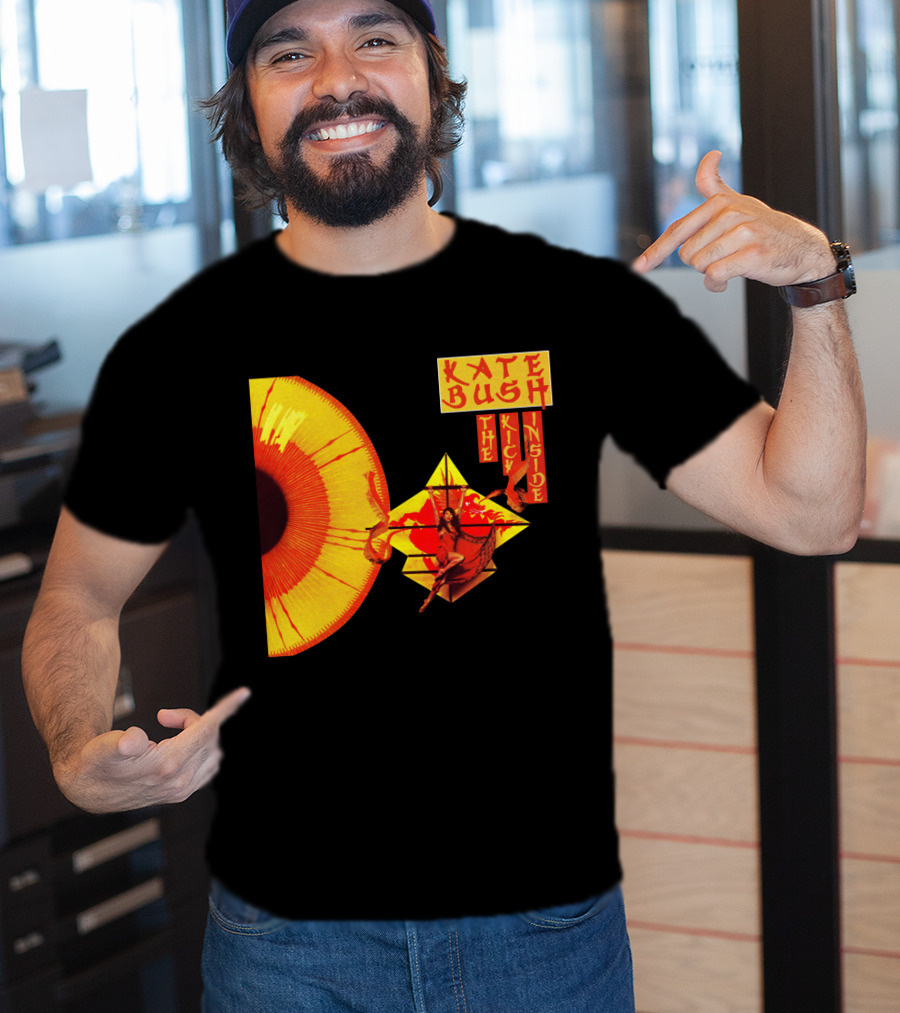 Kate Bush The Kick Inside Eye Sunburst Dance Red And Yellow T-Shirt