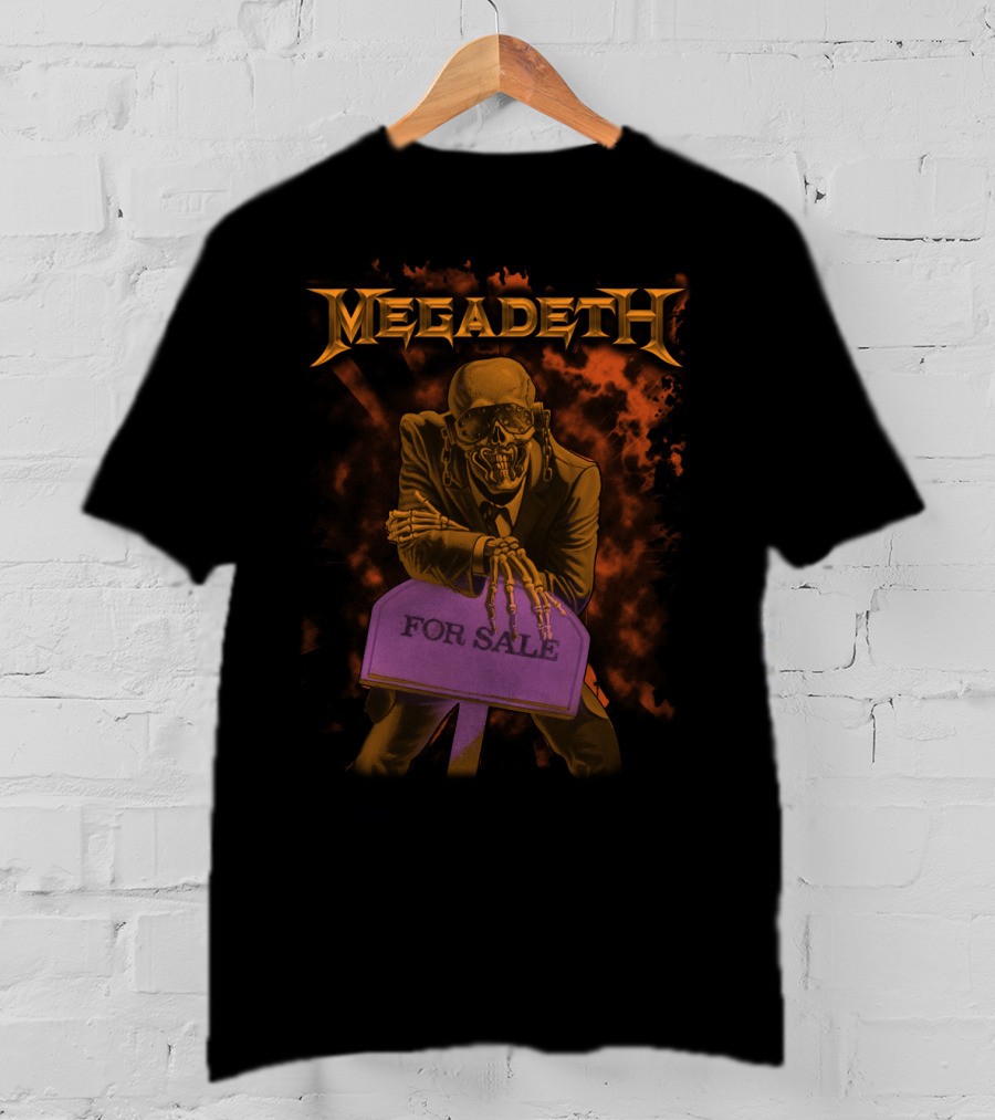 Megadeth MGD 02 Peace Sells For Sale Skeleton T-Shirt
