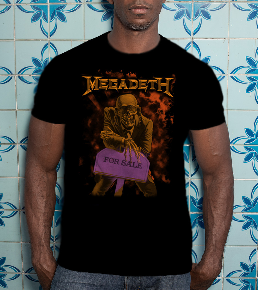Megadeth MGD 02 Peace Sells For Sale Skeleton T-Shirt