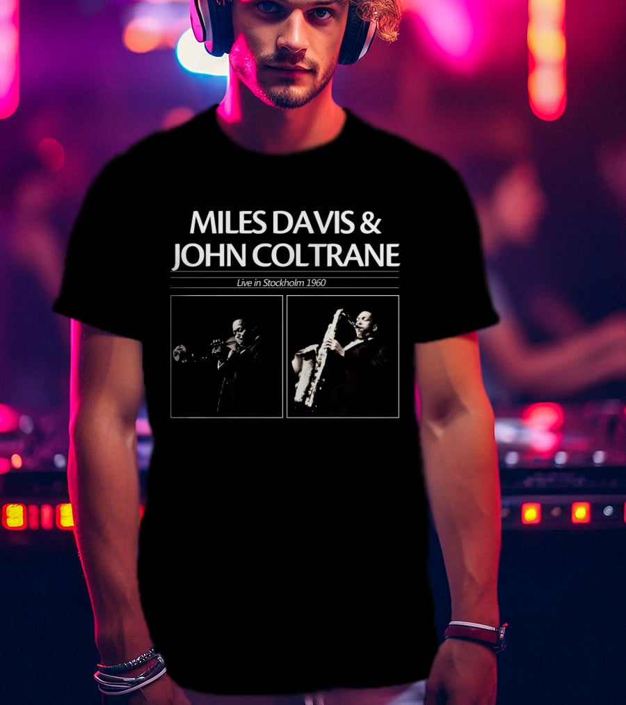 Miles Davis & John Coltrane Live In Stockholm 1960 T-Shirt