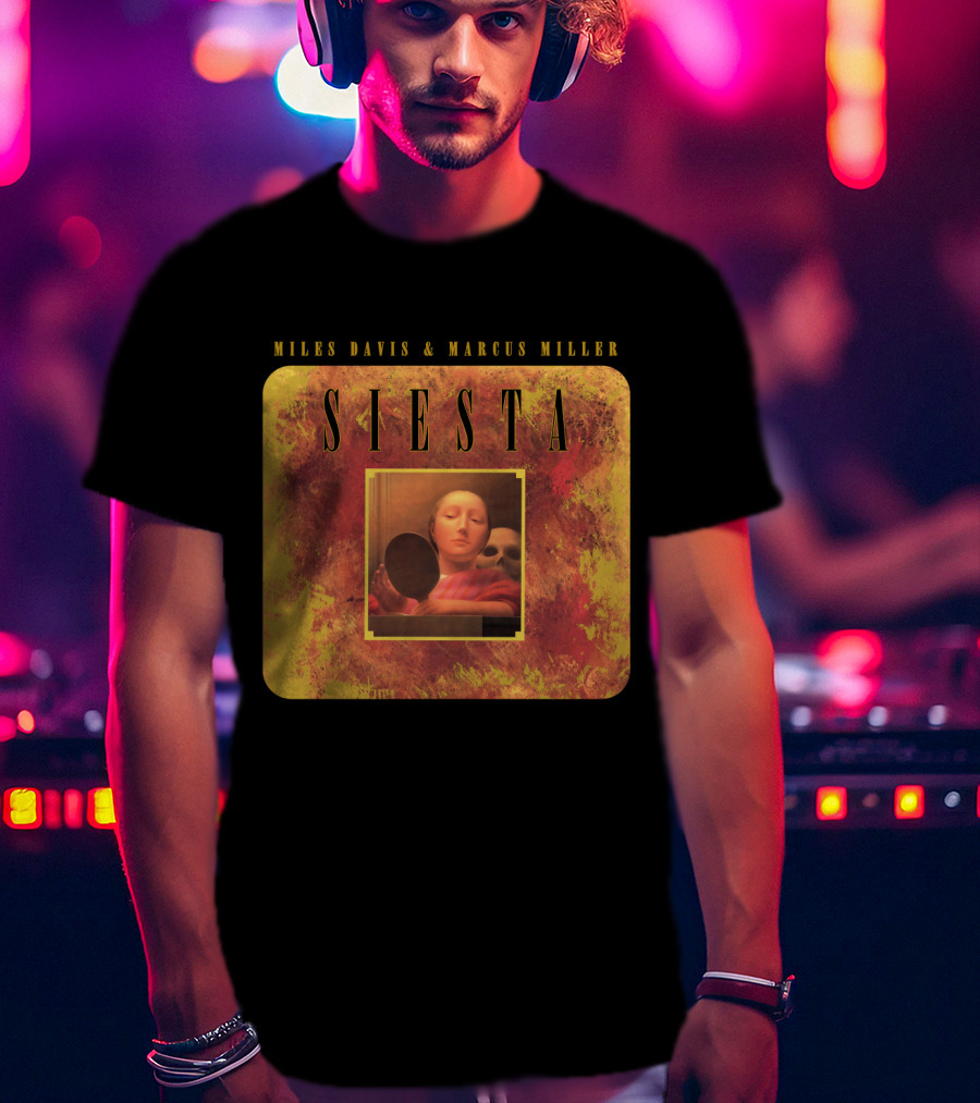 MDV 07 Miles Davis And Marcus Miller Siesta Album Cover T-Shirt