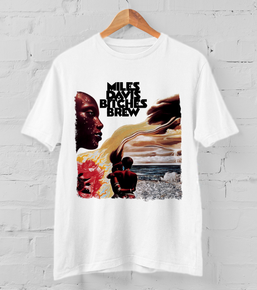 Miles Davis Bitches Brew Album Art Ocean And Figures T-Shirt