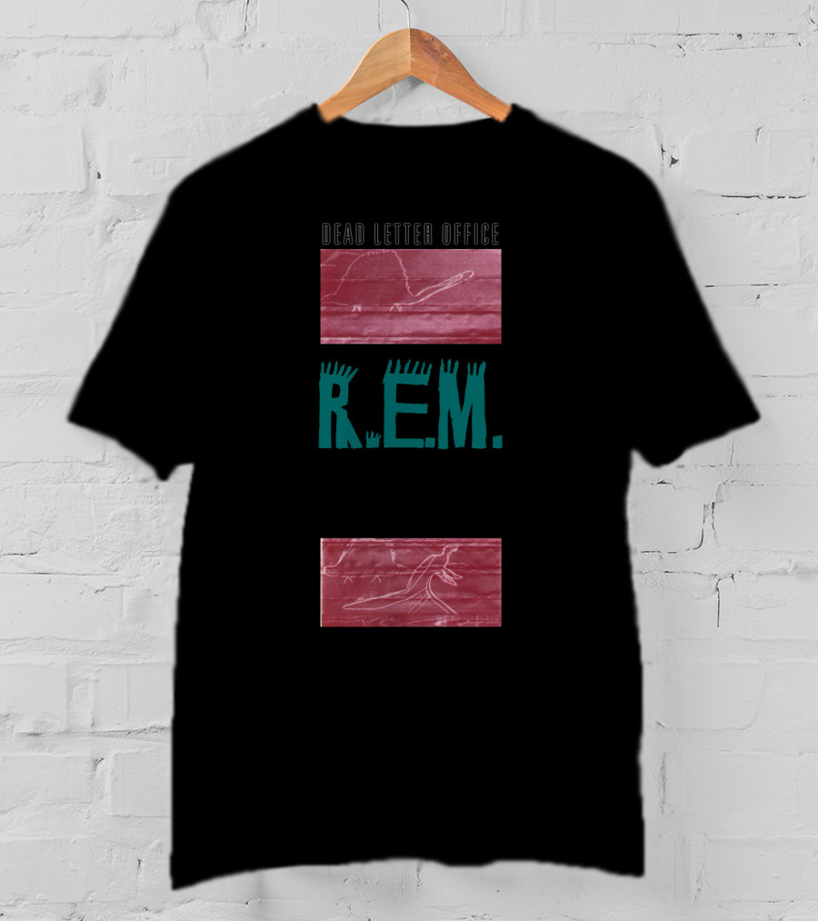R.E.M. Dead Letter Office Album Cover Art With Line Drawings T-Shirt