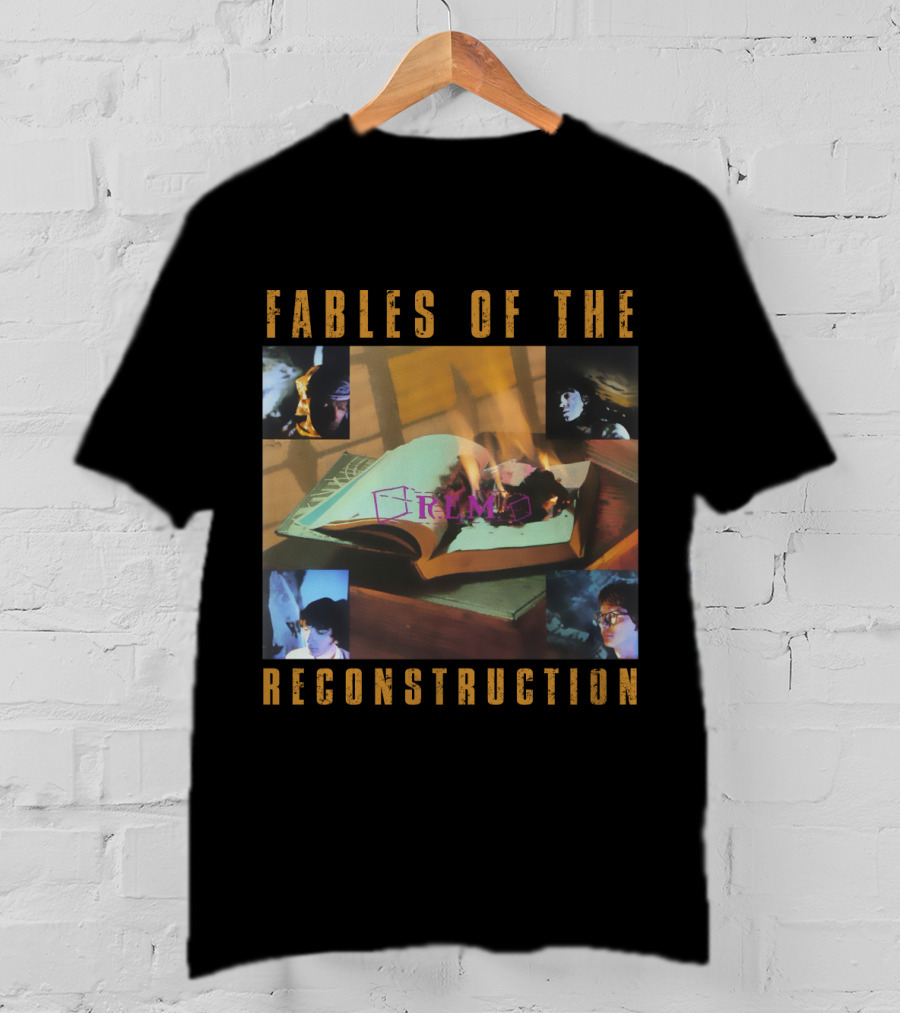 REM Fables Of The Reconstruction Burning Book T-Shirt