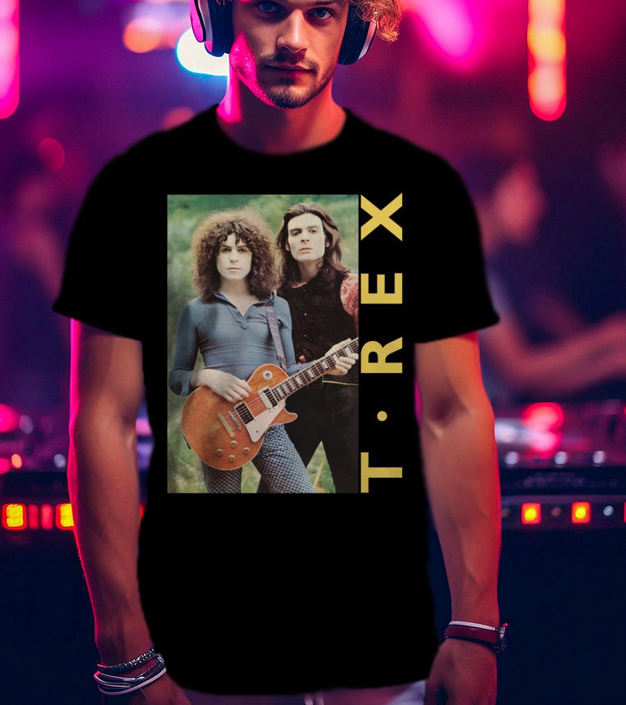 T·rex Band Portrait With Guitarist On Trx T-Shirt