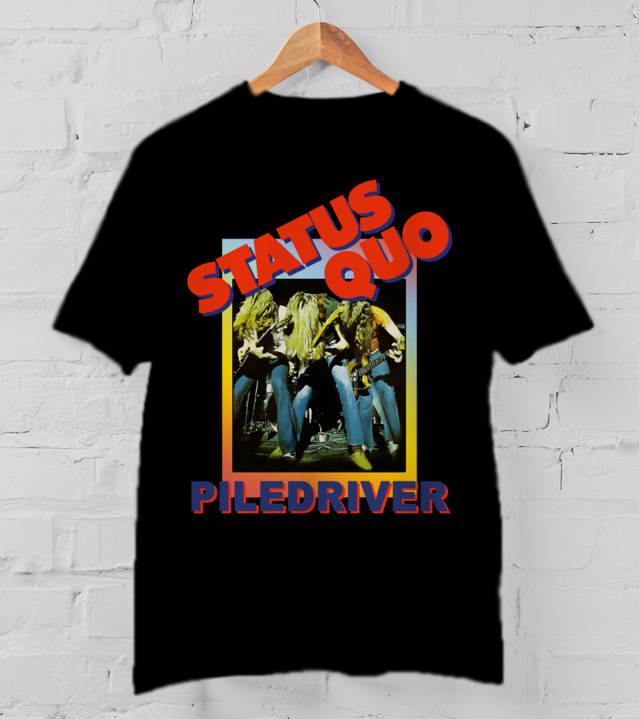 STATUS QUO PILEDRIVER Album Cover T-Shirt
