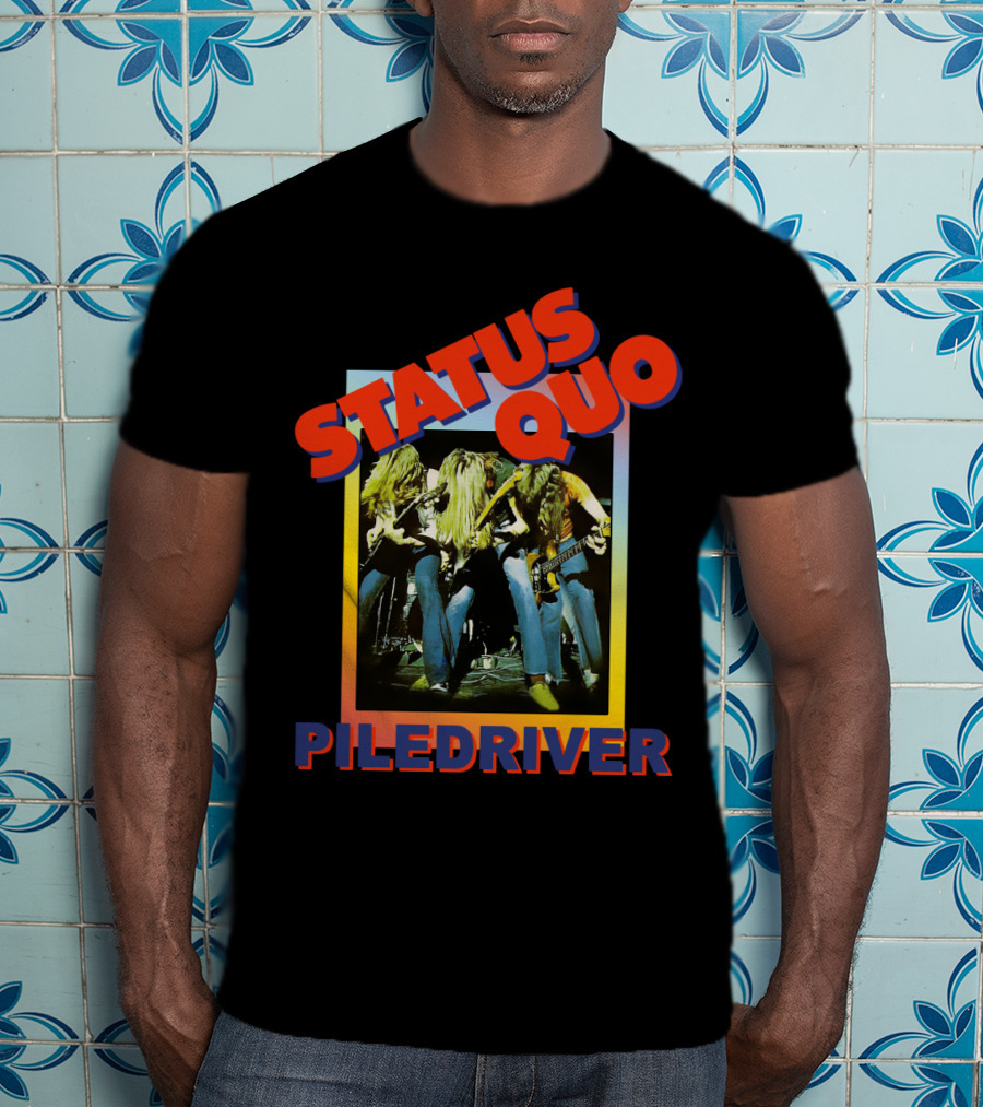 STATUS QUO PILEDRIVER Album Cover T-Shirt