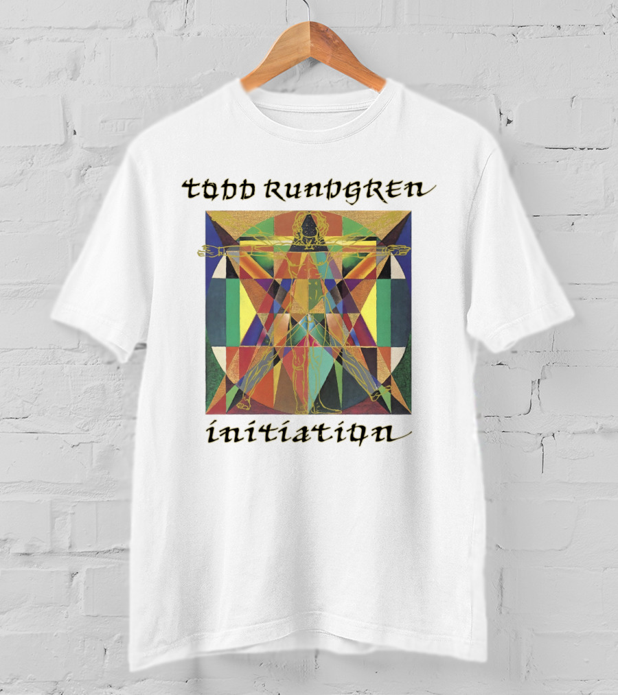 Todd Rundgren Initiation Vitruvian Geometric Multicolor Symbolism T-Shirt