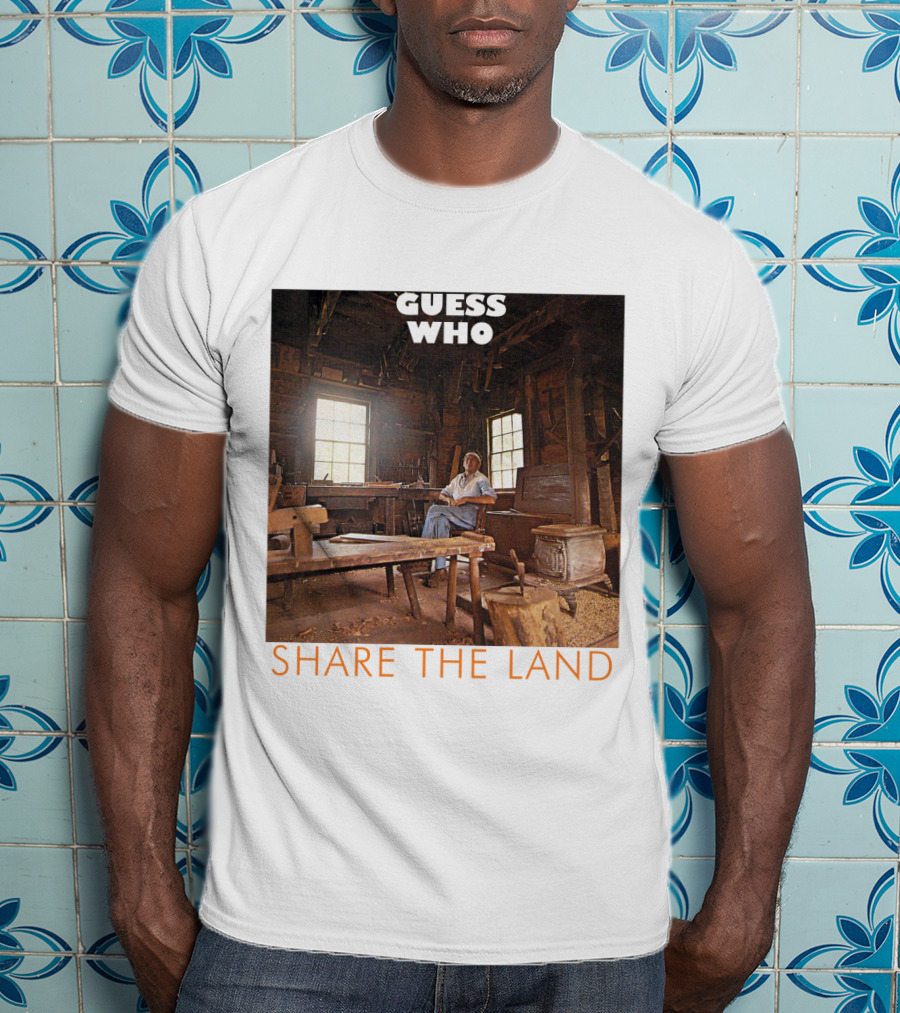 Guess Who Share The Land Rustic Cabin Scene T-Shirt