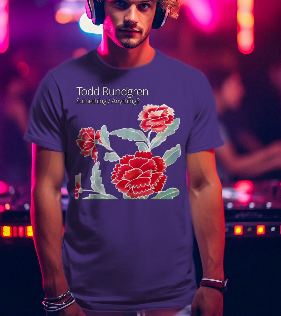 Todd Rundgren Something Anything Red Flowers T-Shirt
