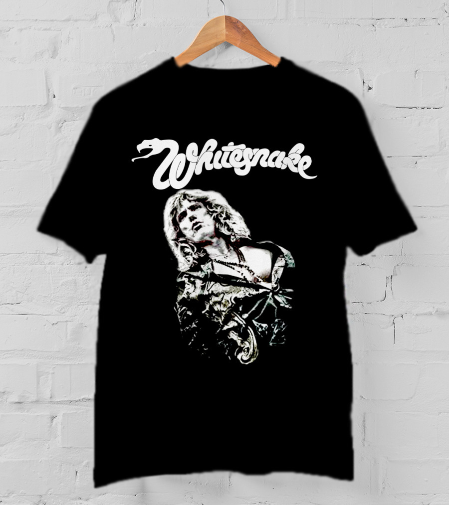 Whitesnake Logo With Image Of Rock Vocalist T-Shirt