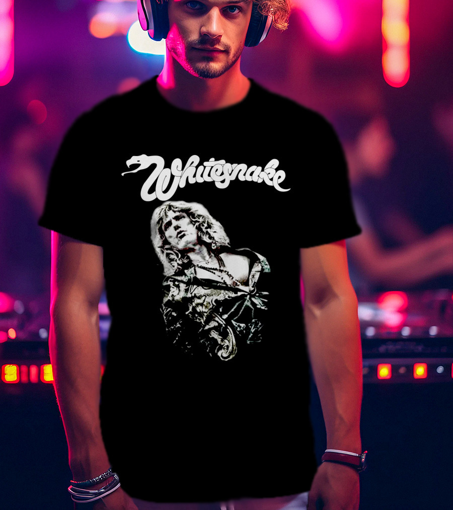 Whitesnake Logo With Image Of Rock Vocalist T-Shirt