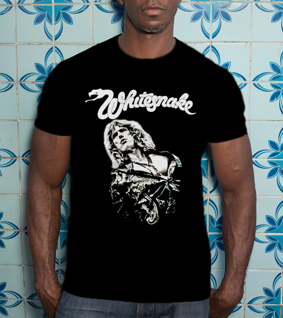 Whitesnake Logo With Image Of Rock Vocalist T-Shirt