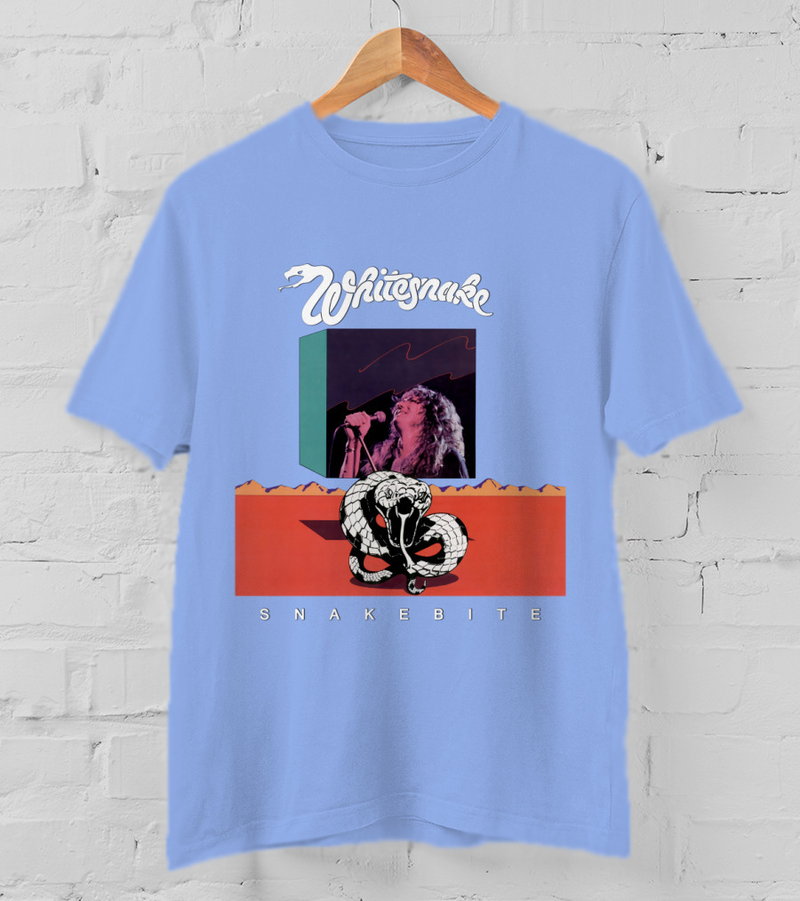 Whitesnake Snakebite Vintage Album Art With Snake And Singer T-Shirt