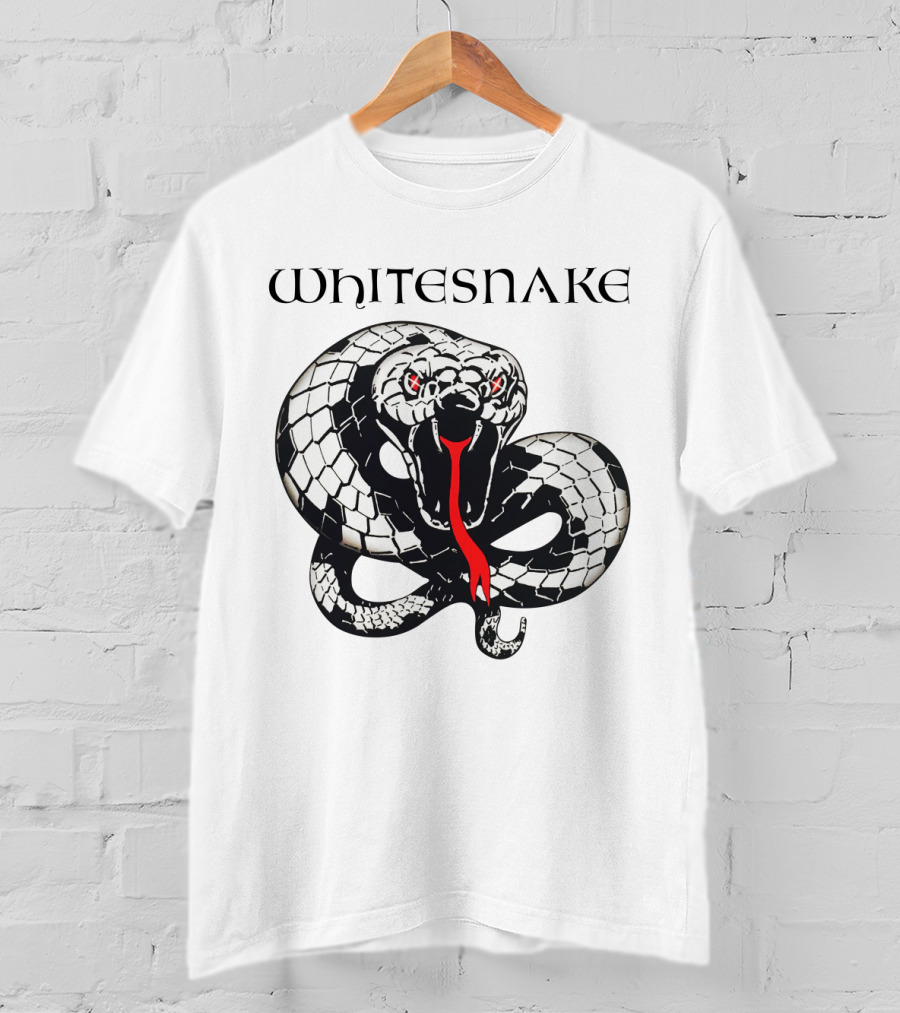 Whitesnake Logo Coiled Snake T-Shirt