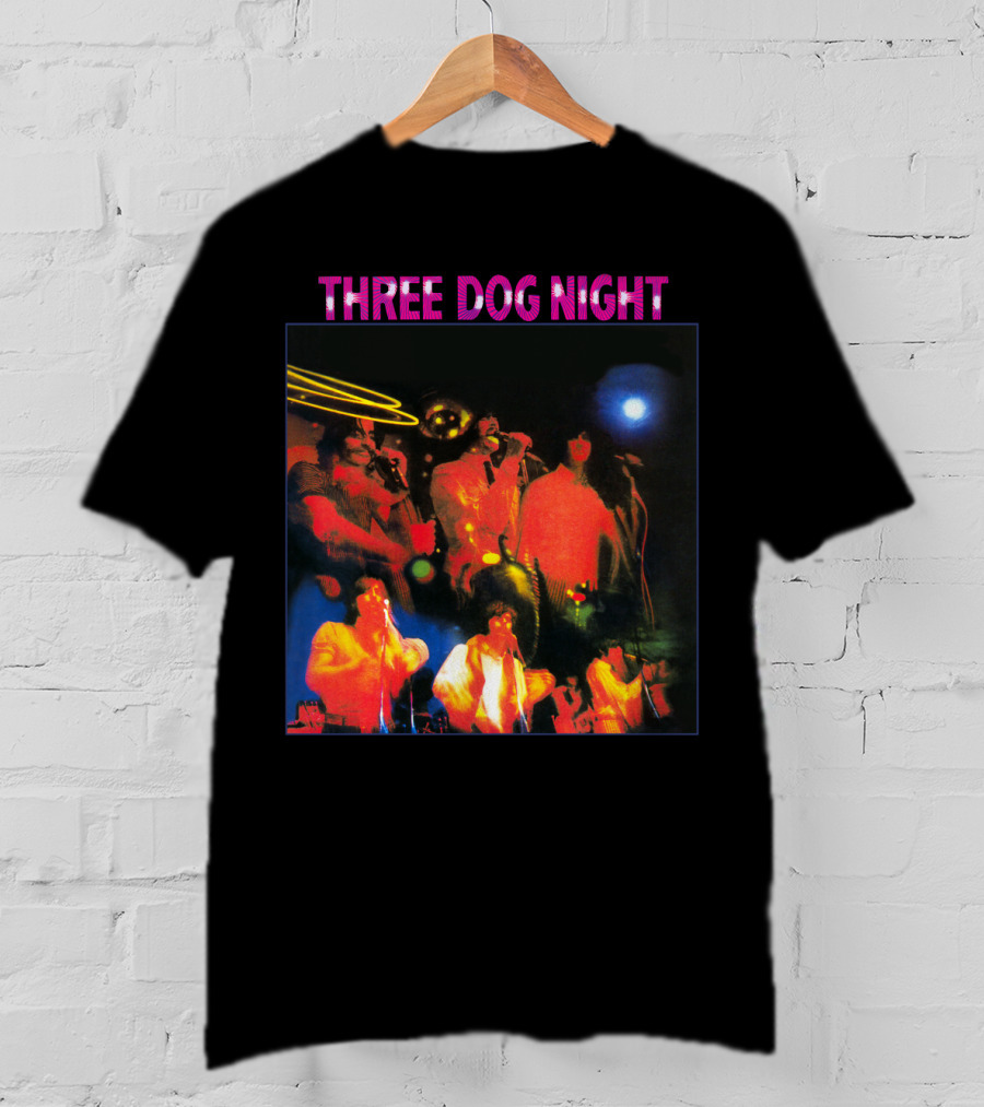 Three Dog Night Band Psychedelic Concert T-Shirt