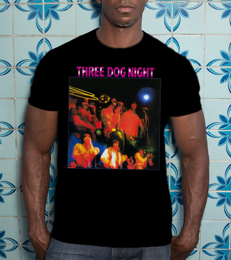Three Dog Night Band Psychedelic Concert T-Shirt