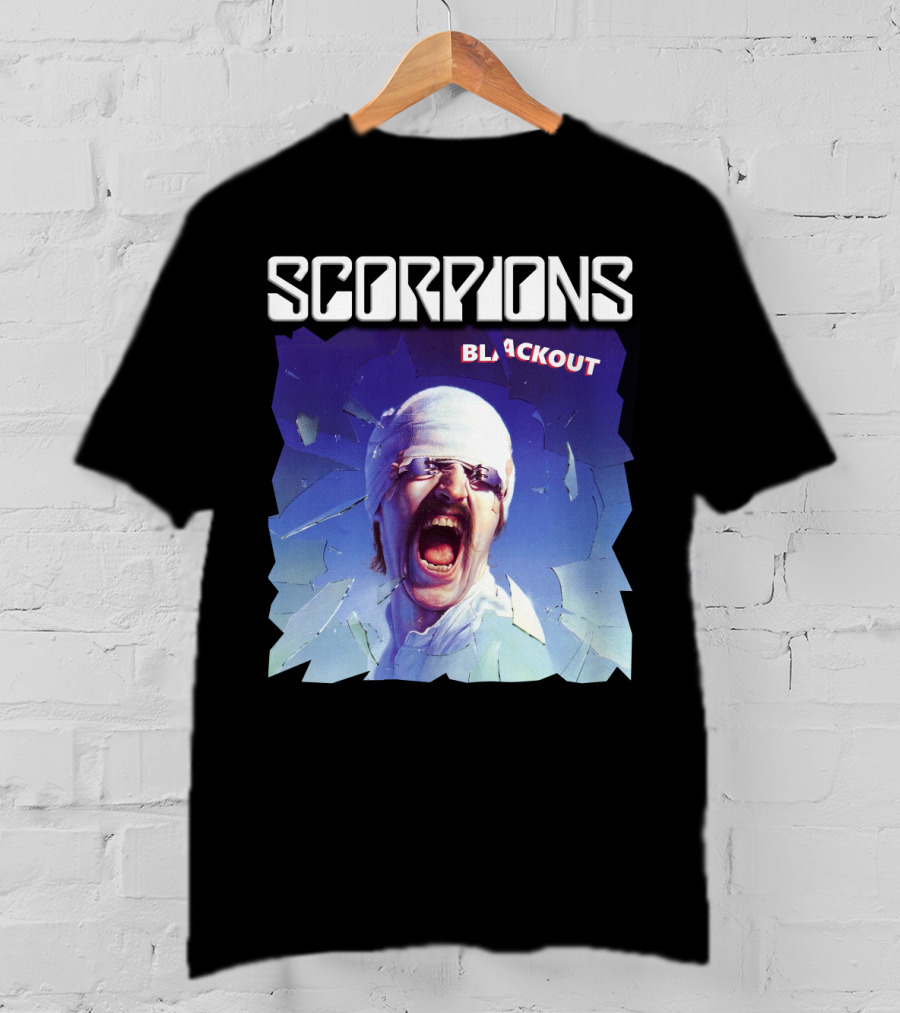 Scorpions Blackout Album Cover Art Legendary Rock Band T-Shirt