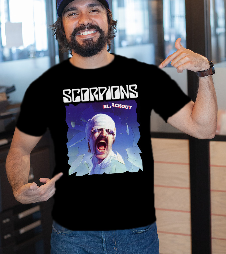 Scorpions Blackout Album Cover Art Legendary Rock Band T-Shirt