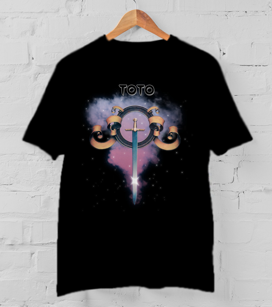 Toto Space Sword Logo Design With Cosmic Scrolls T-Shirt