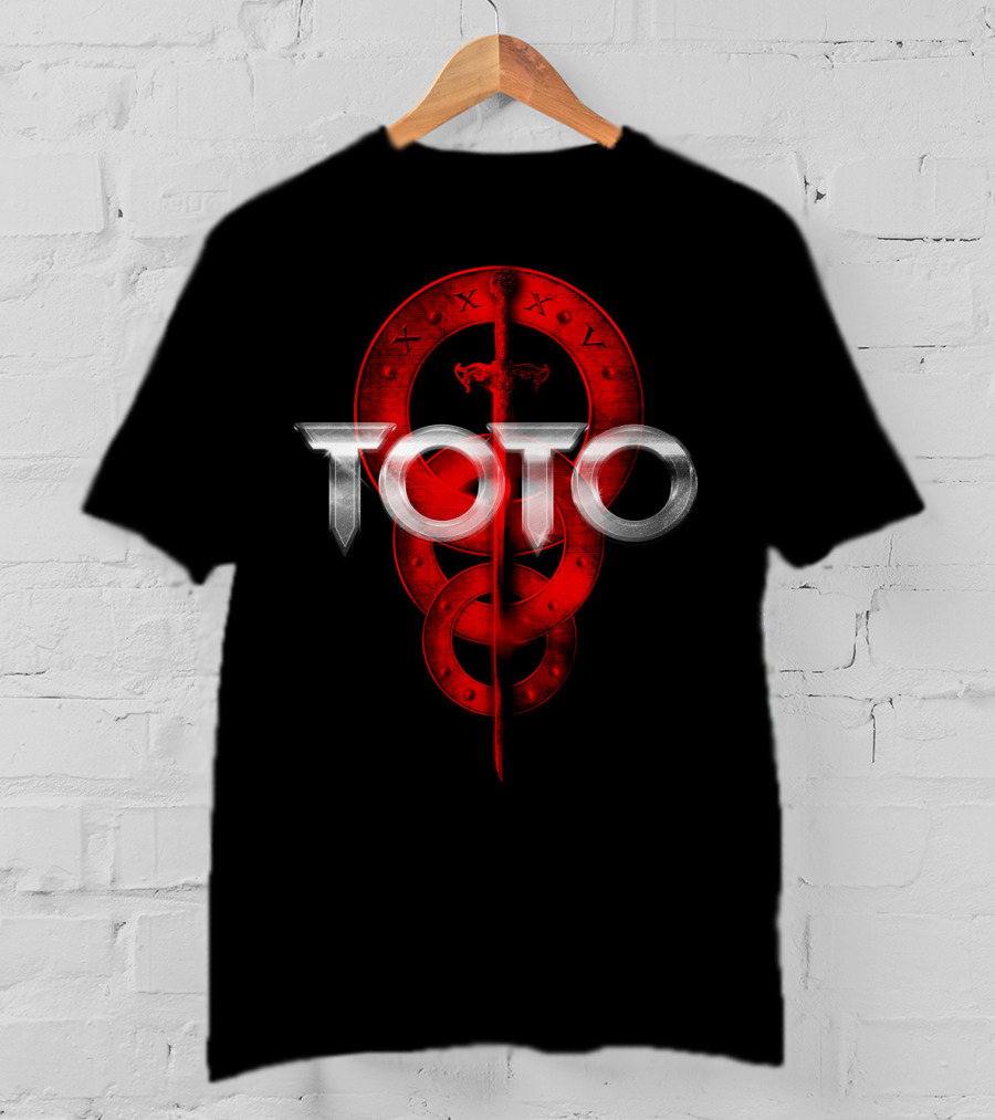 Toto Sword And Rings Logo With Roman Numerals T-Shirt