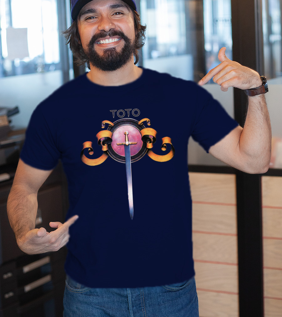 Toto Logo Sword And Ribbons Classic Style T-Shirt